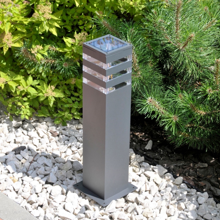 LED RGBW prigušiva spoljna lampa TEKSAS 1xE27/9W/230V 2700-6500K Wi-Fi 44 cm IP44 antracitna
