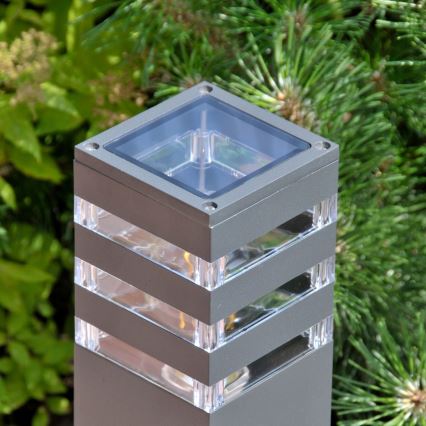 LED RGBW prigušiva spoljna lampa TEKSAS 1xE27/9W/230V 2700-6500K Wi-Fi 44 cm IP44 antracitna