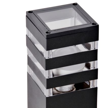 LED RGBW prigušiva spoljna lampa TEKSAS 1xE27/9W/230V 2700-6500K Wi-Fi 44 cm IP44 antracitna