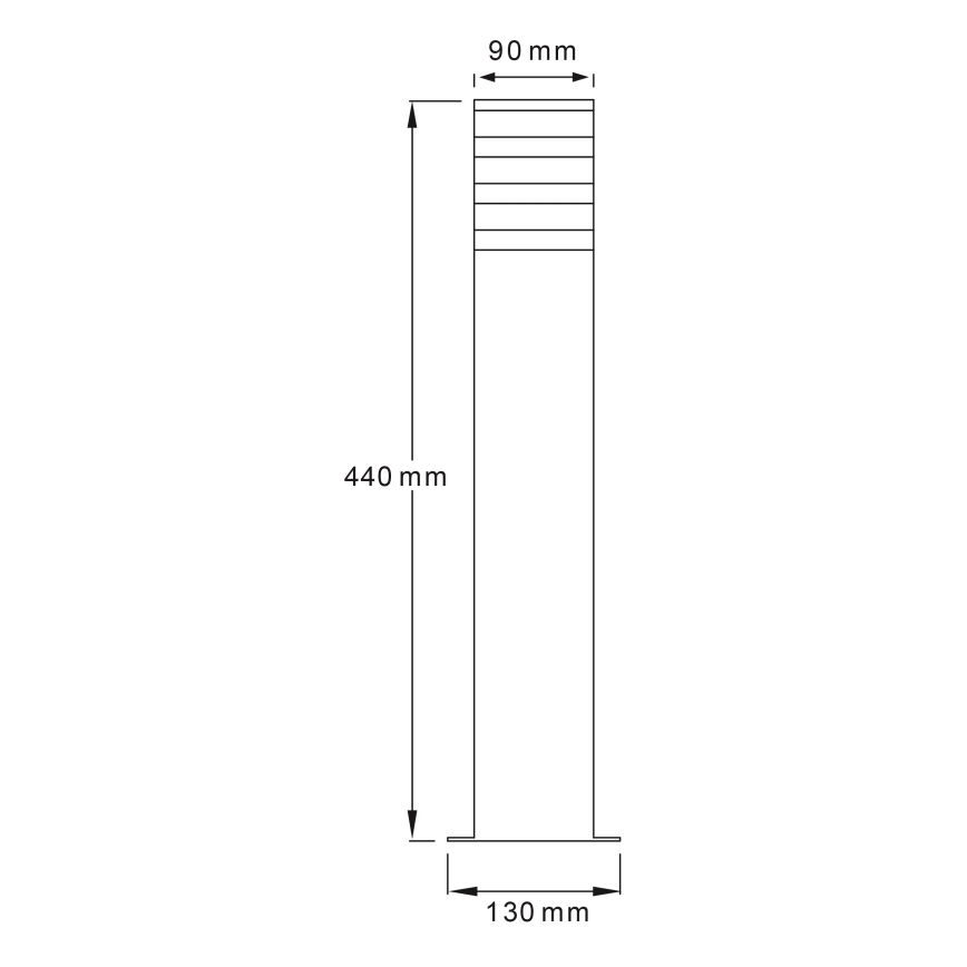 LED RGBW prigušiva spoljna lampa TEKSAS 1xE27/9W/230V 2700-6500K Wi-Fi 44 cm IP44 antracitna