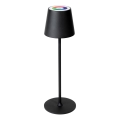 LED RGBW prigušiva spoljašnja punjiva lampa LED/1,5W/4000 mAh 3000K IP44 crna