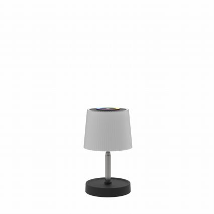 LED RGBW prigušiva dodirna stona lampa za spoljašnju upotrebu, punjiva, LED/2W/5V, IP44, 1200 mAh, siva