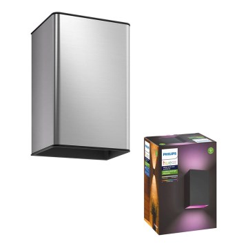 LED RGBW prigušiva spoljašnje zidno svetlo Hue RESONATE, 2x LED/8W/230V, 2000-6500K, IP44