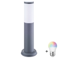 LED RGBW prigušiva spoljna lampa OSLO 1xE27/6,5W/230V 2700-6500K Wi-Fi 45 cm IP44 antracit
