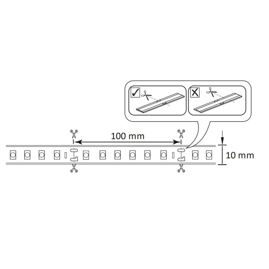 LED RGBW prigušiva spoljna traka 5m LED/24W/12V IP65
