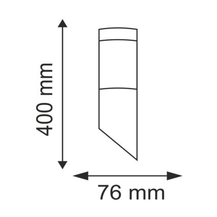 LED RGBW prigušiva spoljašnje zidno svetilo LIVIA 1xE27/6,5W/230V 2700-6500K Wi-Fi IP44 srebrna