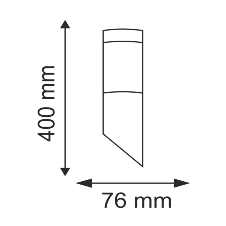 LED RGBW prigušiva spoljašnje zidno svetilo LIVIA 1xE27/6,5W/230V 2700-6500K Wi-Fi IP44 srebrna