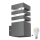 LED RGBW prigušiva spoljno zidno svetlo TEKSAS 1xE27/12W/230V 2700-6500K Wi-Fi IP44 antracit