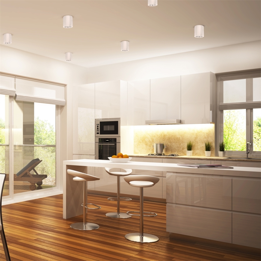 LED RGBW prigušiva spot svetiljka JUPITER 1xE27/6,5W/230V 2700-6500K Wi-Fi prečnik 9,8 cm bela