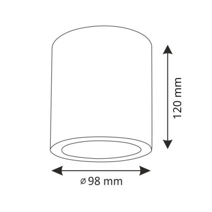 LED RGBW prigušiva spot svetiljka JUPITER 1xE27/6,5W/230V 2700-6500K Wi-Fi prečnik 9,8 cm siva