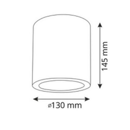 LED RGBW prigušiva spot svetiljka JUPITER 1xE27/6,5W/230V 2700-6500K Wi-Fi prečnik 13 cm bela