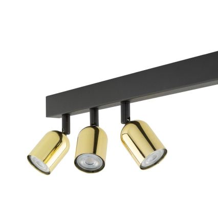 LED RGBW prigušiva spot svetlo TOP 4xGU10/6,5W/230V 2700-6500K crna/zlatna