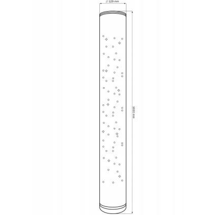 LED RGBW prigušiva stojna lampa STELLA LED/12W/230V + daljinski upravljač