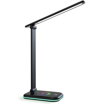 LED RGBW Prigušiva stona lampa NOBLITE LED/7W/5V 3000/4000/6500K crna