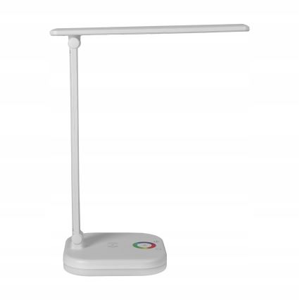 LED RGBW prigušiva stona lampa sa bežičnim punjenjem LED/7W/5V USB bela