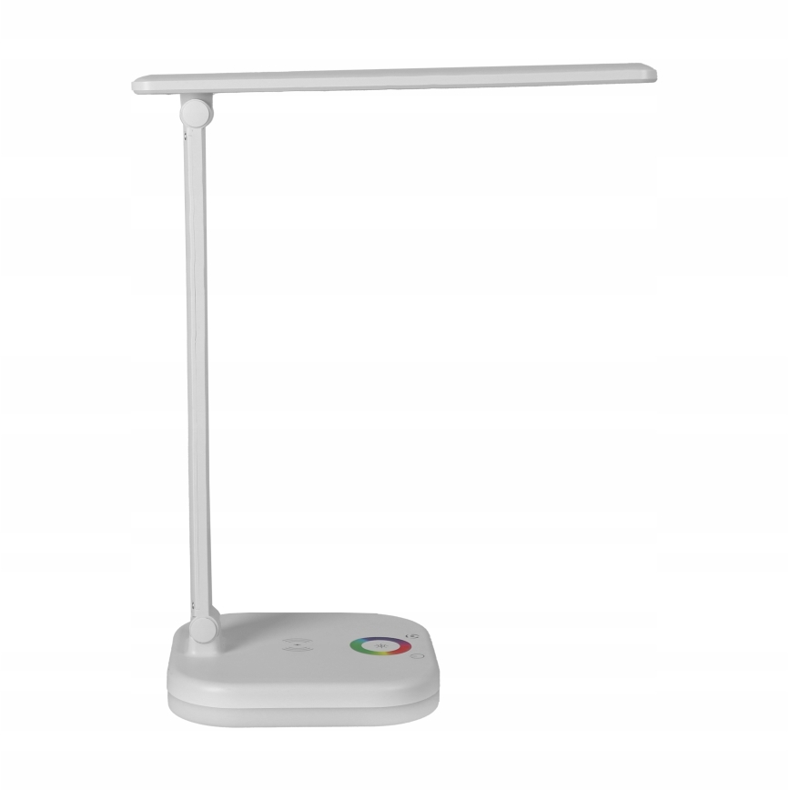 LED RGBW prigušiva stona lampa sa bežičnim punjenjem LED/7W/5V USB bela