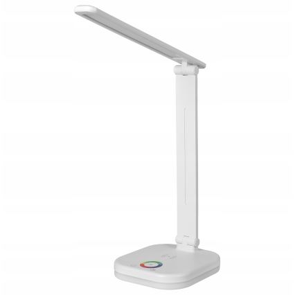 LED RGBW prigušiva stona lampa sa bežičnim punjenjem LED/7W/5V USB bela