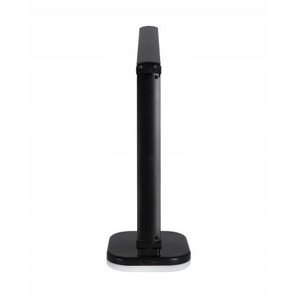 LED RGBW prigušiva stona lampa sa bežičnim punjenjem LED/7W/5V USB crna