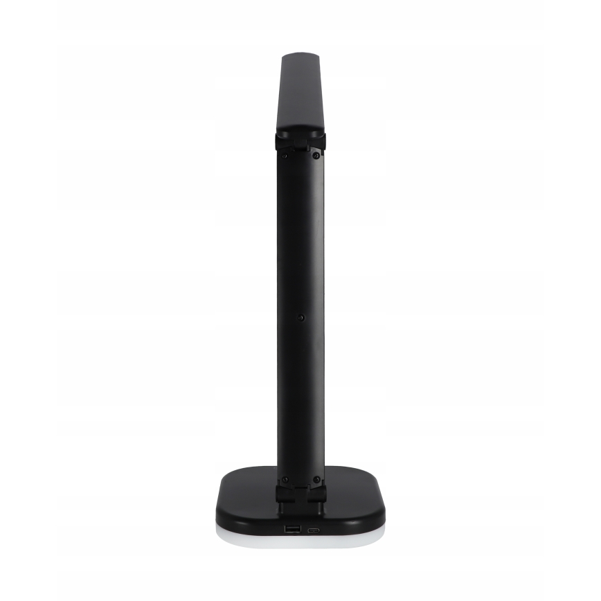 LED RGBW prigušiva stona lampa sa bežičnim punjenjem LED/7W/5V USB crna