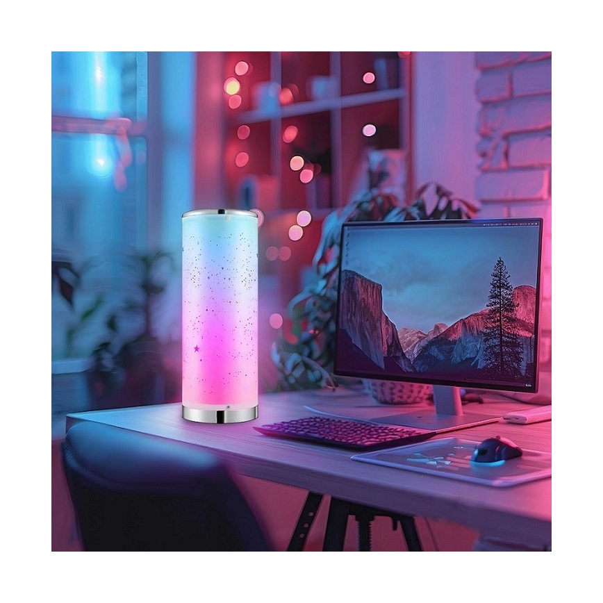 LED RGBW prigušiva stona lampa STELLA MINI LED/5W/5V + daljinski upravljač