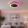 LED RGBW prigušiva stropna lampa sa ventilatorom VENTELUX LED/48W/230V 3000/4000/6500K preč. 48,5 cm, crna + daljinski upravljač