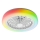 LED RGBW prigušiva stropna svetiljka sa ventilatorom ZAMBIA LED/24W/230V 3000-6500K bela + daljinski upravljač