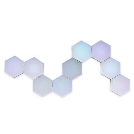 KOMPLET 9x LED RGBW prigušiva zidna dekorativna svetla MAYA LED/1W/230V + daljinski upravljač