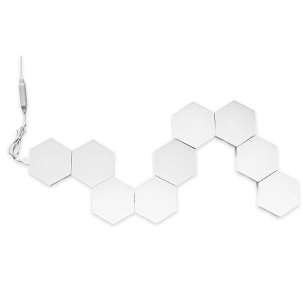 KOMPLET 9x LED RGBW prigušiva zidna dekorativna svetla MAYA LED/1W/230V + daljinski upravljač