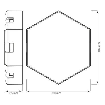 KOMPLET 9x LED RGBW prigušiva zidna dekorativna svetla MAYA LED/1W/230V + daljinski upravljač