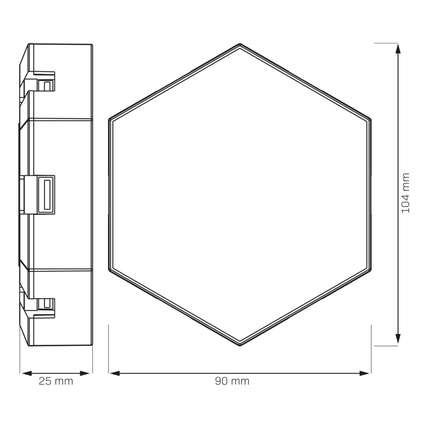 KOMPLET 9x LED RGBW prigušiva zidna dekorativna svetla MAYA LED/1W/230V + daljinski upravljač