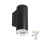 LED RGBW prigušiva zidna svetiljka za kupatilo TURYN 1xGU10/4,8W/230V 3000K IP44 crna + daljinski upravljač
