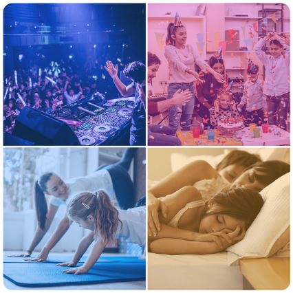 LED RGBW prigušiva sijalica C37 E14/4,9W/230V 2700-6500K - Aigostar