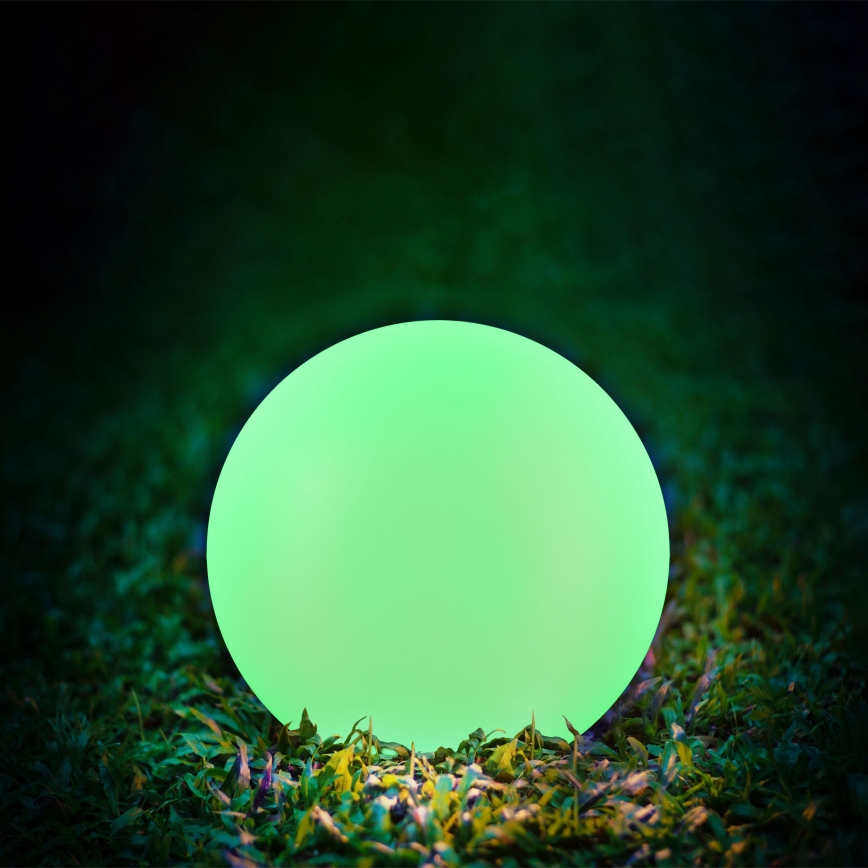 LED RGBW solarna lampa BALL LED/3,7V 1500 mAh prečnik 40 cm IP65 + daljinski upravljač