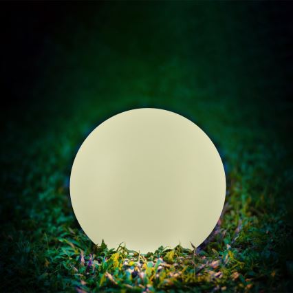 LED RGBW solarna lampa BALL LED/3,7V 1500 mAh prečnik 40 cm IP65 + daljinski upravljač