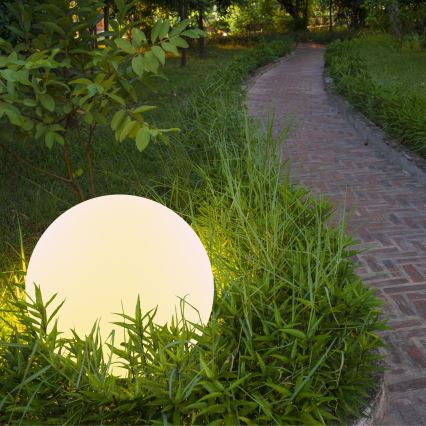 LED RGBW solarna lampa BALL LED/3,7V 1500 mAh prečnik 40 cm IP65 + daljinski upravljač