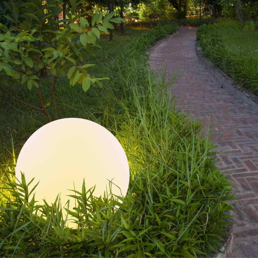 LED RGBW solarna lampa BALL LED/3,7V 1500 mAh prečnik 40 cm IP65 + daljinski upravljač