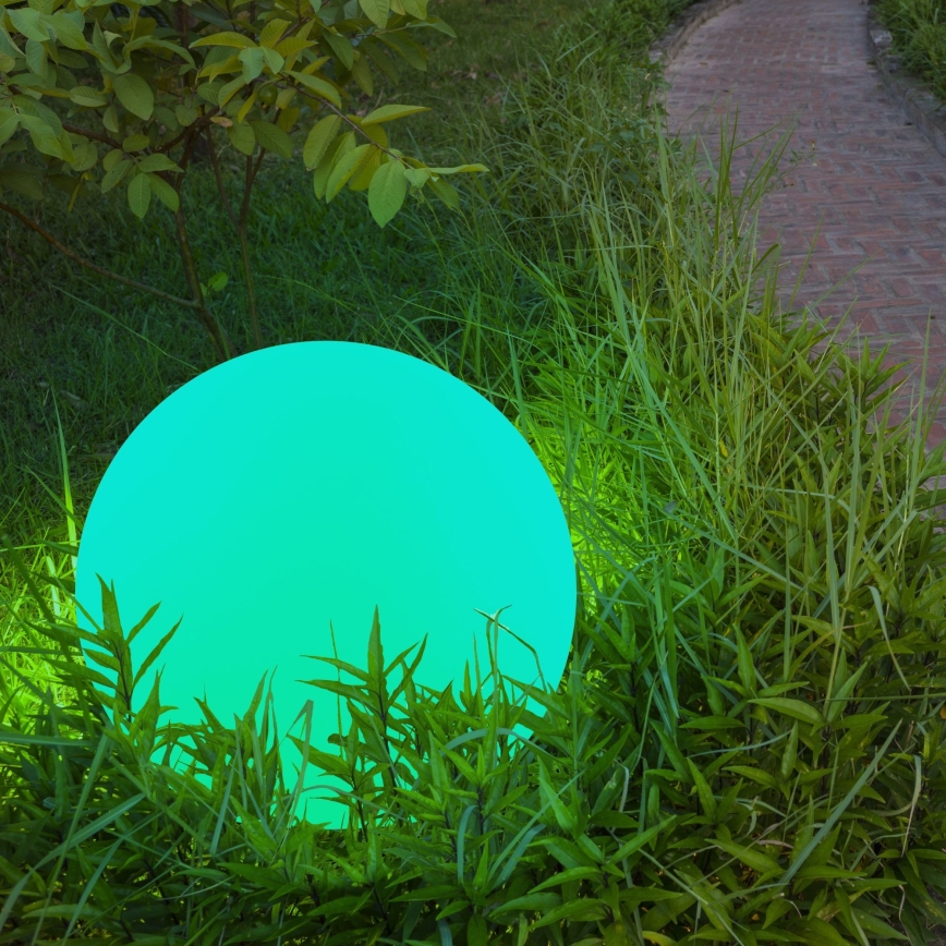 LED RGBW solarna lampa BALL LED/3,7V 1500 mAh prečnik 40 cm IP65 + daljinski upravljač
