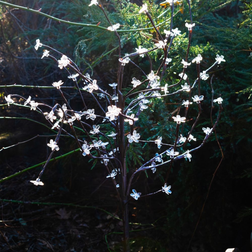 LED RGBW solarno svetlo TREE LED/0,1W/1,2V 600 mAh IP44 braon