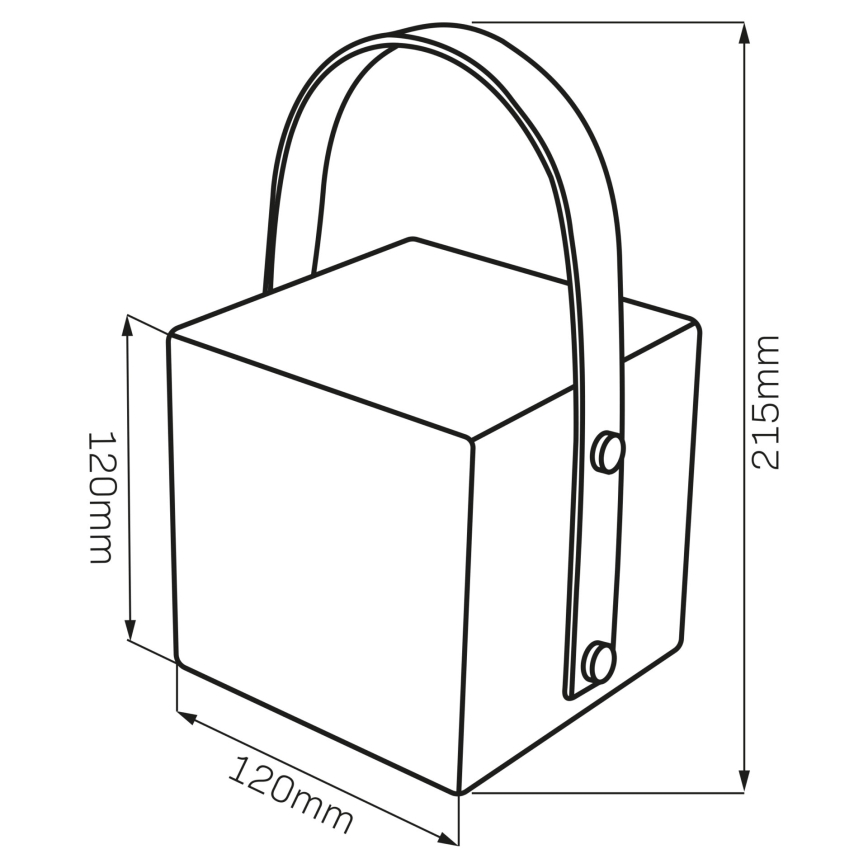 LED RGBW Spoljašnja lampa MAJORKA LED/0,5W/5V USB 1200 mAh IP44 bela