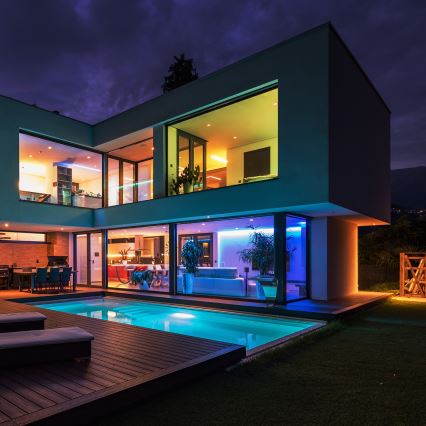 LED RGBW traka za kupatilo, prigušiva, LED/7,5W/12V, IP65, 3m, Wi-Fi Tuya