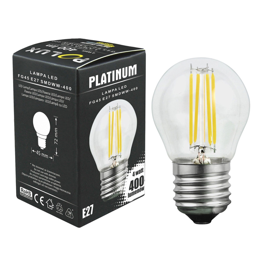 LED sijalica 1xE27/4,5W/230V 3000K
