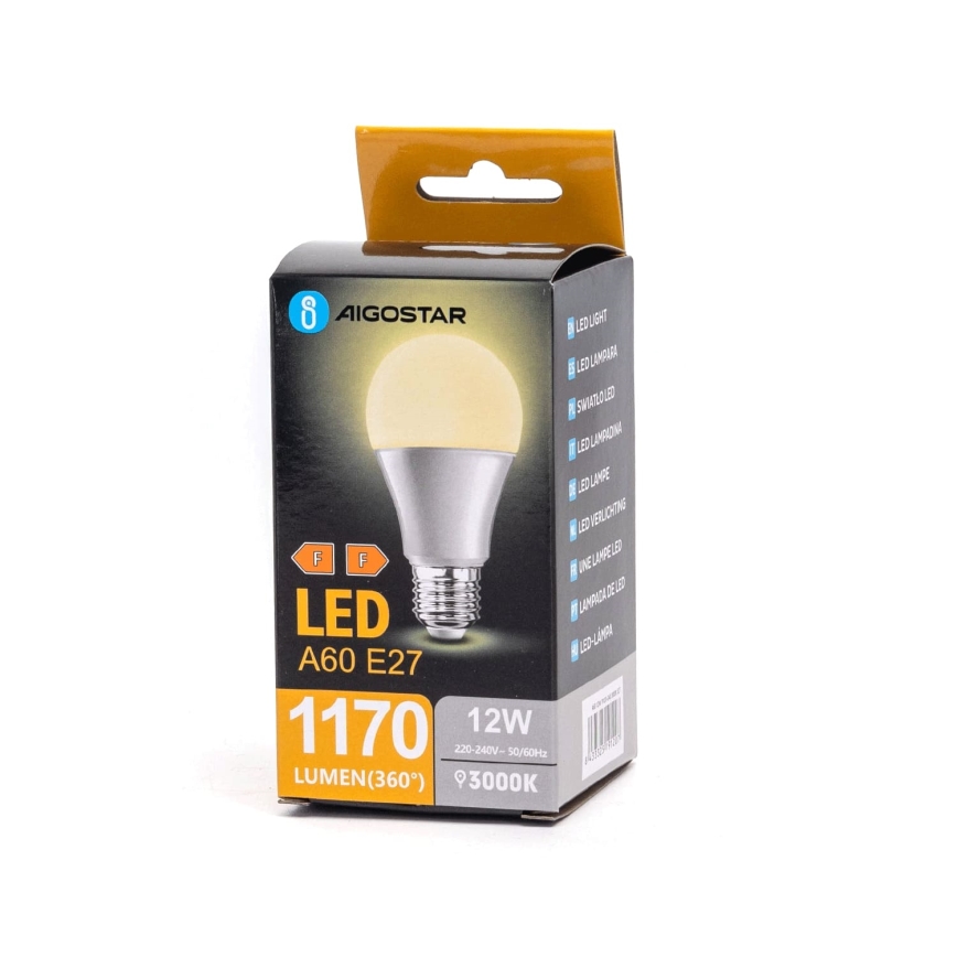 LED sijalica A60 E27/12W/230V 3000K - Aigostar
