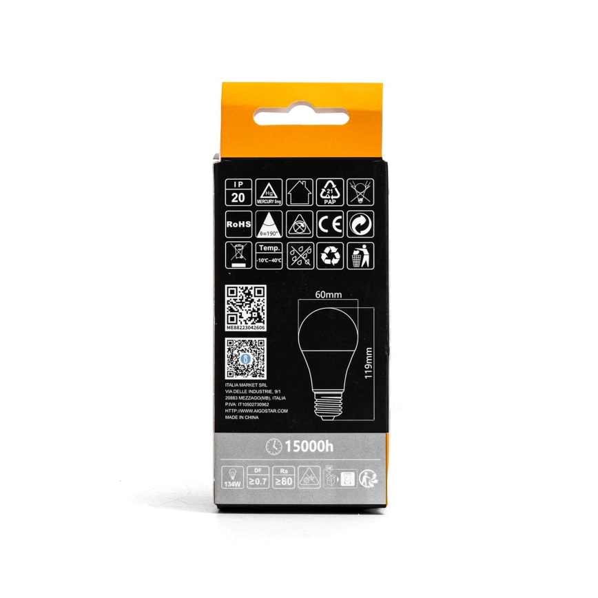 LED sijalica A60 E27/21W/230V 3000K - Aigostar