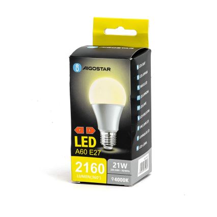 LED sijalica A60 E27/21W/230V 4000K - Aigostar