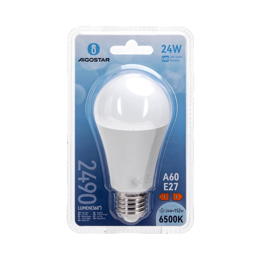 LED sijalica A60 E27/24W/230V 6500K - Aigostar