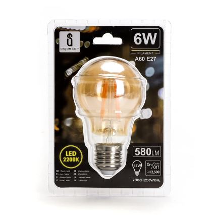 LED sijalica A60 E27/6W/230V 2200K - Aigostar