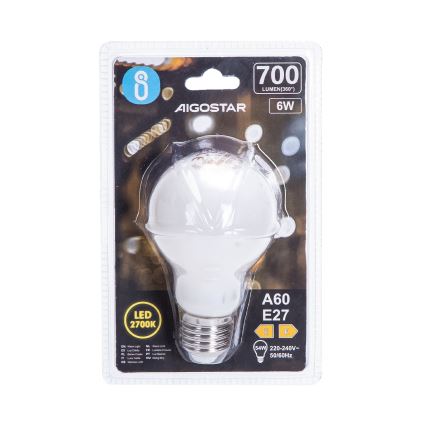 LED sijalica A60 E27/6W/230V 330° 2700K - Aigostar