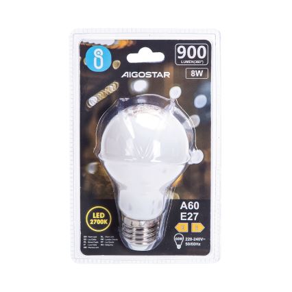 LED sijalica A60 E27/8W/230V 330° 2700K - Aigostar