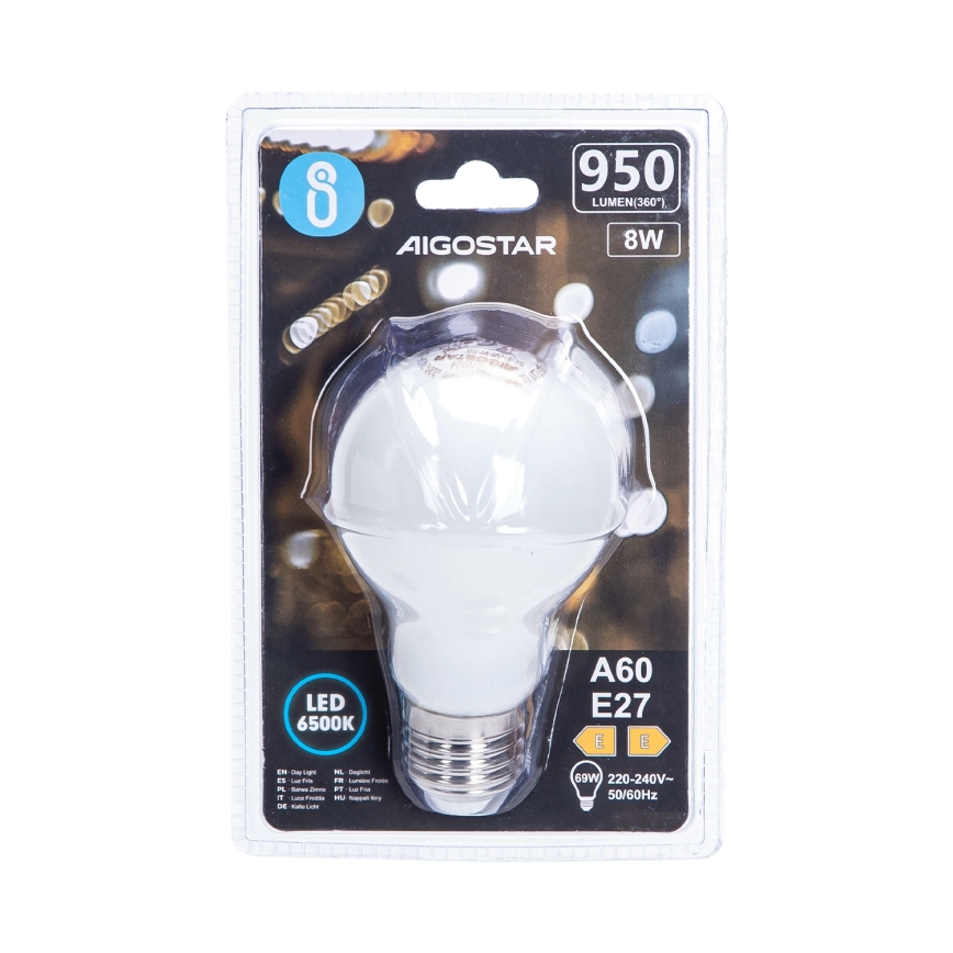 LED Sijalica A60 E27/8W/230V 330° 6500K - Aigostar