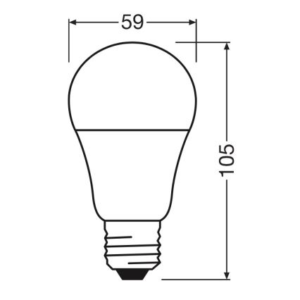 LED sijalica A60 E27/8W/230V 6500K - Osram